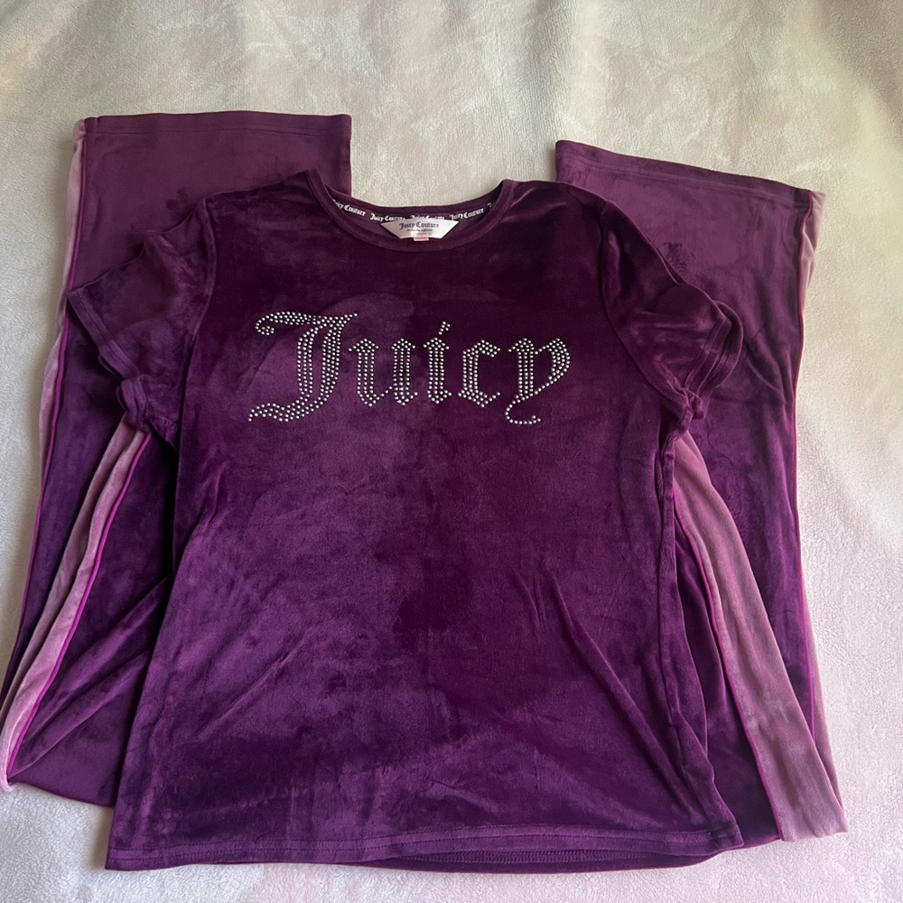 Juicy Couture Rich Purple Velour Set